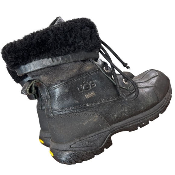 UGG Butte Cold Weather Winter & Rain Black Lace Up Boots for Women - Picture 4 of 10